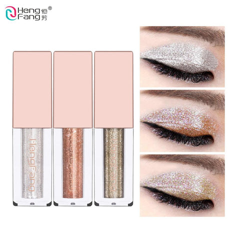 Diamond Bead Lightwater Liquid Of Eye shadow 6 Colors Glitter Eyeshadow 3.8g Beauty Eyes Makeup Brand HengFang