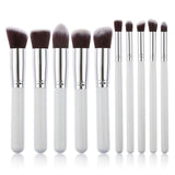 10Pc Synthetic Makeup Brush Set Cosmetics Foundation Blending Blush Makeup Tool Make Up Brushes MakeupFor Women Foundation Brush