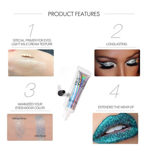 Hot Eyes Makeup Base Lasting Glitter Primer Glue Pre-makeup Cream Eyeshadow Lip Make up Sequins Fixed Foundation Primer