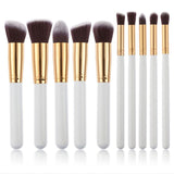 10Pc Synthetic Makeup Brush Set Cosmetics Foundation Blending Blush Makeup Tool Make Up Brushes MakeupFor Women Foundation Brush