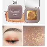 Novo Brand 9 Colors Glitter Galaxy Eye Shadow Palette Pigment Shimmer Matte Eyeshadow Makeup Flash Shine Diamond Shadow Kit