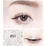 5 Color Makeup Eye Shadow 1pc Pearlescent Metals Glitter Liquid Eyeshadow Single Blend Sparkling Smooth Eyes Cosmetics TSLM2