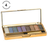 Sombra de olho profissional pallete maquiagem 9 cores diamante brilho brilhante brilhante sombra de olho compõem paleta à prova dwaterproof água com escova
