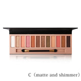 Brand 12 Colors Shimmer Matte Nude Eyeshadow Makeup Palette Pigmented Long Lasting Eye Shadow Natural Eyes Cosmetics With Brush