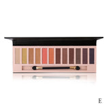 Brand 12 Colors Shimmer Matte Nude Eyeshadow Makeup Palette Pigmented Long Lasting Eye Shadow Natural Eyes Cosmetics With Brush