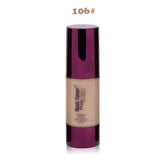 Brand Women Pro 6 Colors Nude Makeup Face Foundation Liquid Cover Concealer Moisturizing Facial Base Cream Form Music Flowers