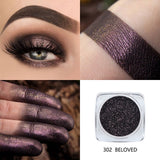 PHOERA Metallic Diamond Single Color Payoff Shimmer Eyeshadow Makeup Palette Glitters Powder Eye Shadow Pigmented Smoky Eyelids